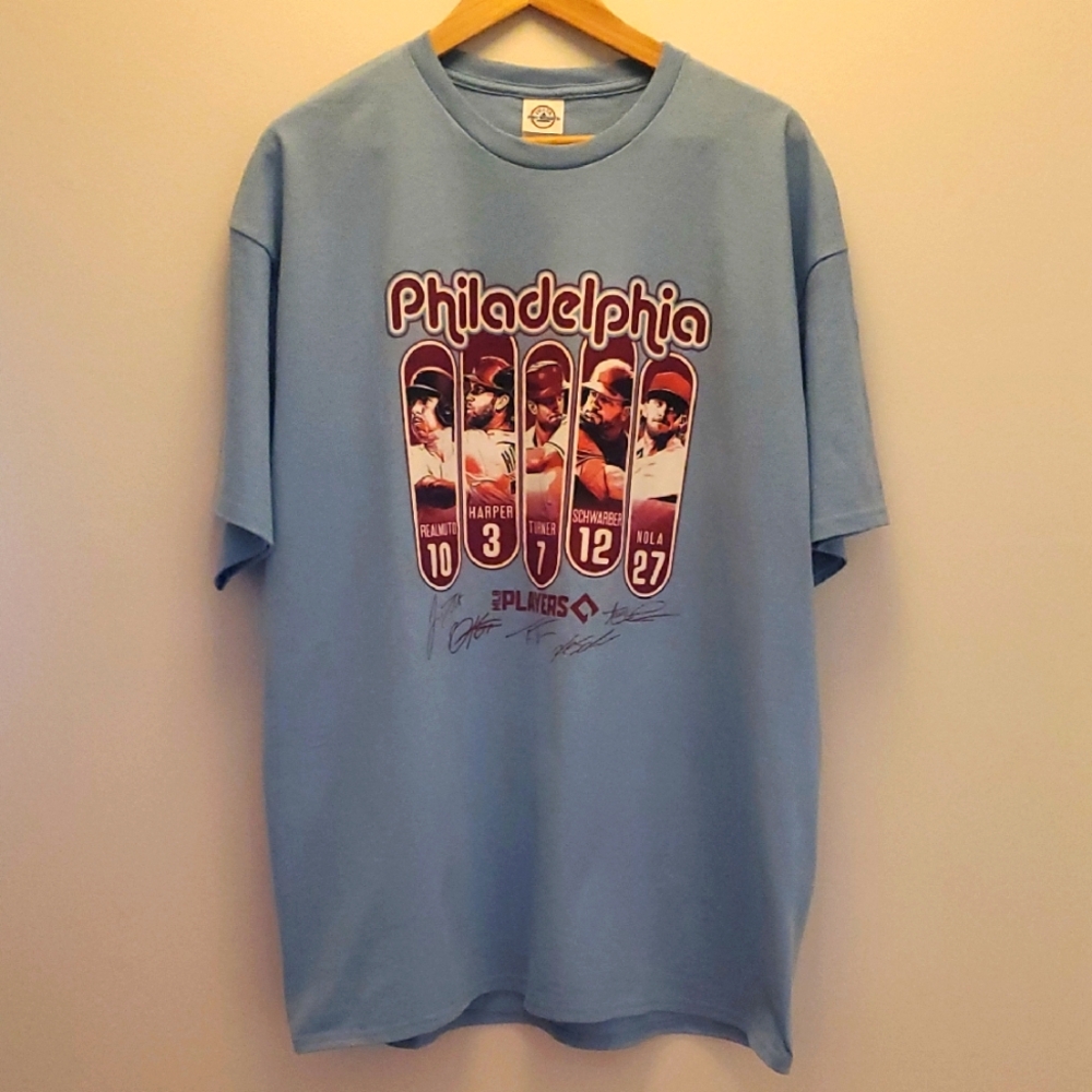 NWT--Phillies Light Blue Graphic T-Shirt